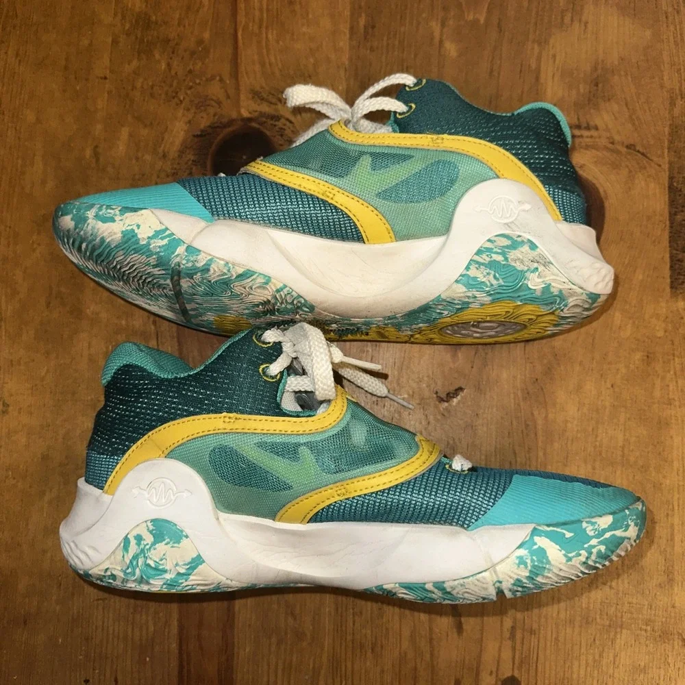 Nike KD Trey 5 X Basketball Shoes Jade/Geode Teal/Sail/Sulfur DD9538-300 Sz 8 M